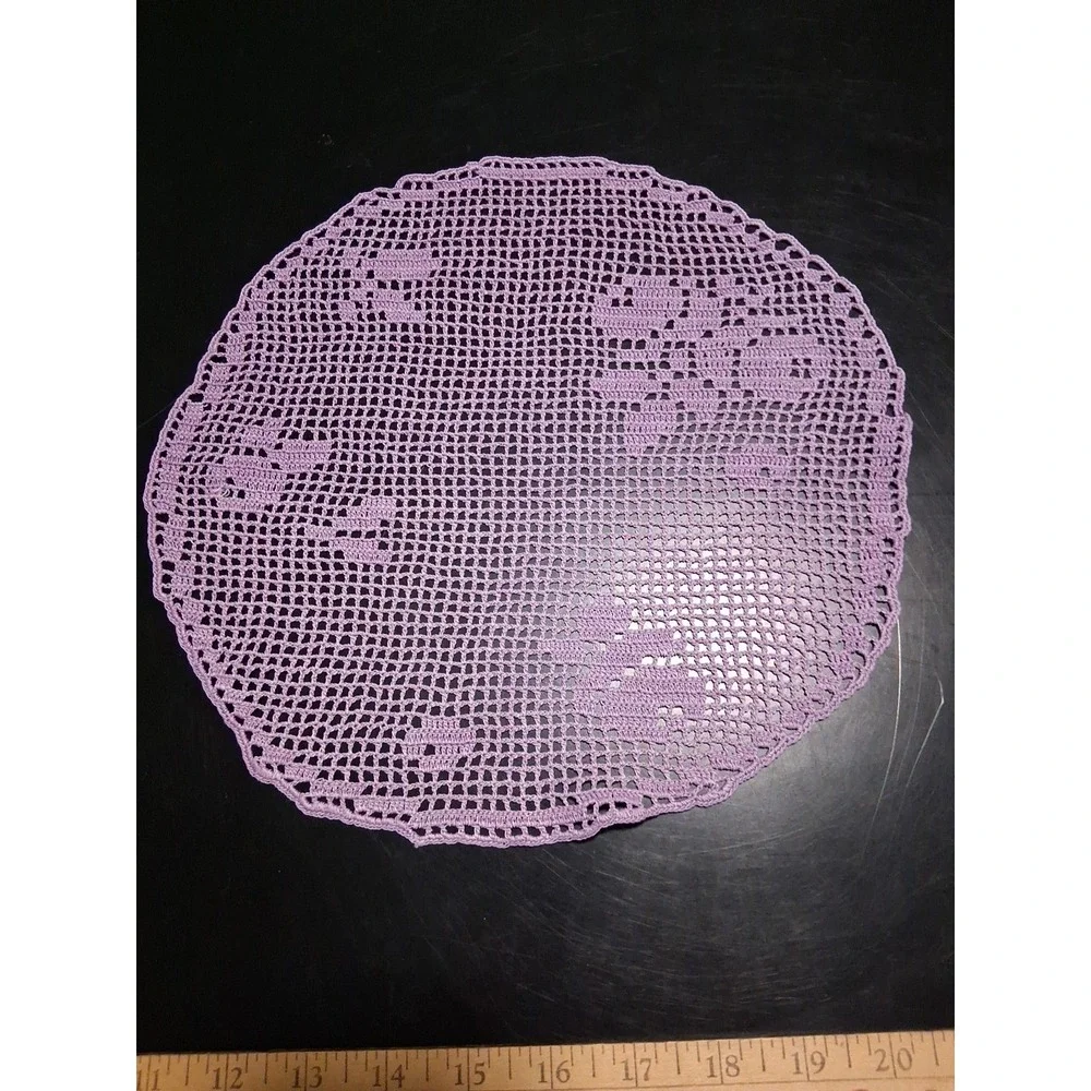 Lot Of 7 Vintage Crochet Handmade. Colorful!  Beautiful! - Picture 15 of 16